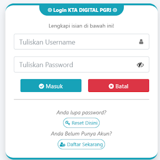 Register PGRI Cengkareng - Persatuan Guru Republik Indonesia Cabang Cengkareng